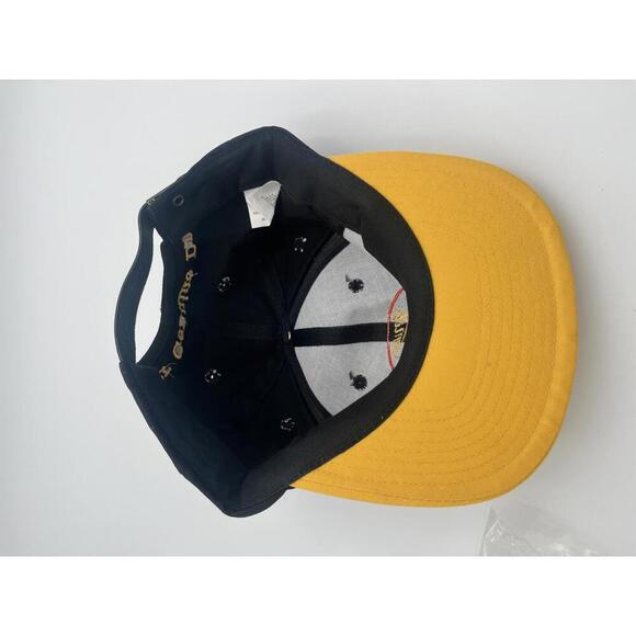Vintage New Miller Genuine Draft Black and Yellow Snapback Hat - Picture 4 of 6